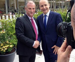 Senator Victor Boyhan and Micheál Martin, T.D. Leader of Fianna Fail