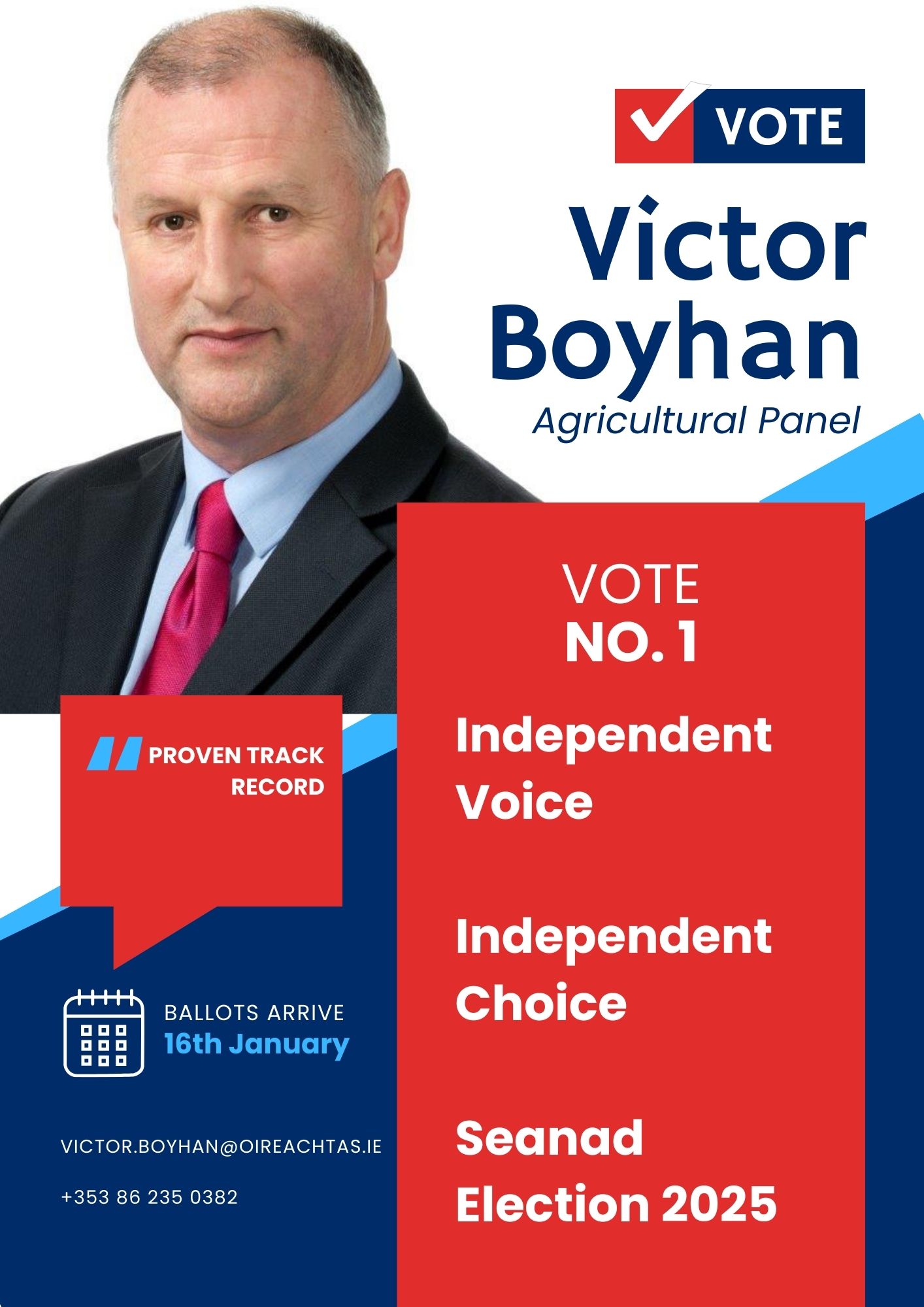 Blue And Red Modern Presidential Candidate Campaign Program4